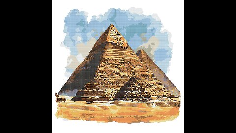 THE PYRAMIDS Cross Stitch Pattern by Welovit | welovit.net | #welovit