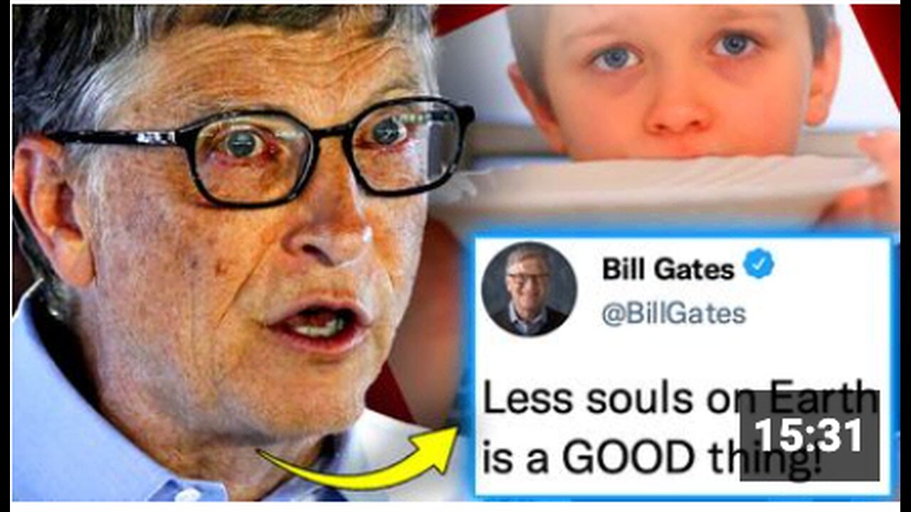 Bill Gates Caught Telling Inner Circle 'Global Famine' Will Make Elites 'God-Like'