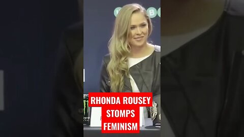 Ronda Rousey is ANTI-FEMINIST #shorts #redpill #feminism