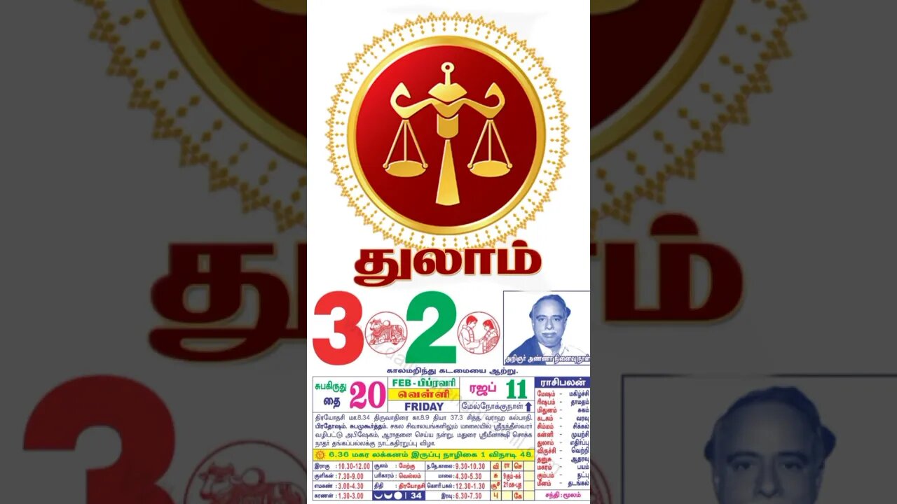 துலாம்||இன்றைய ராசிபலன்||03|02|2023|வெள்ளிகிழமை||Today Rasi Palan | Daily Horoscope