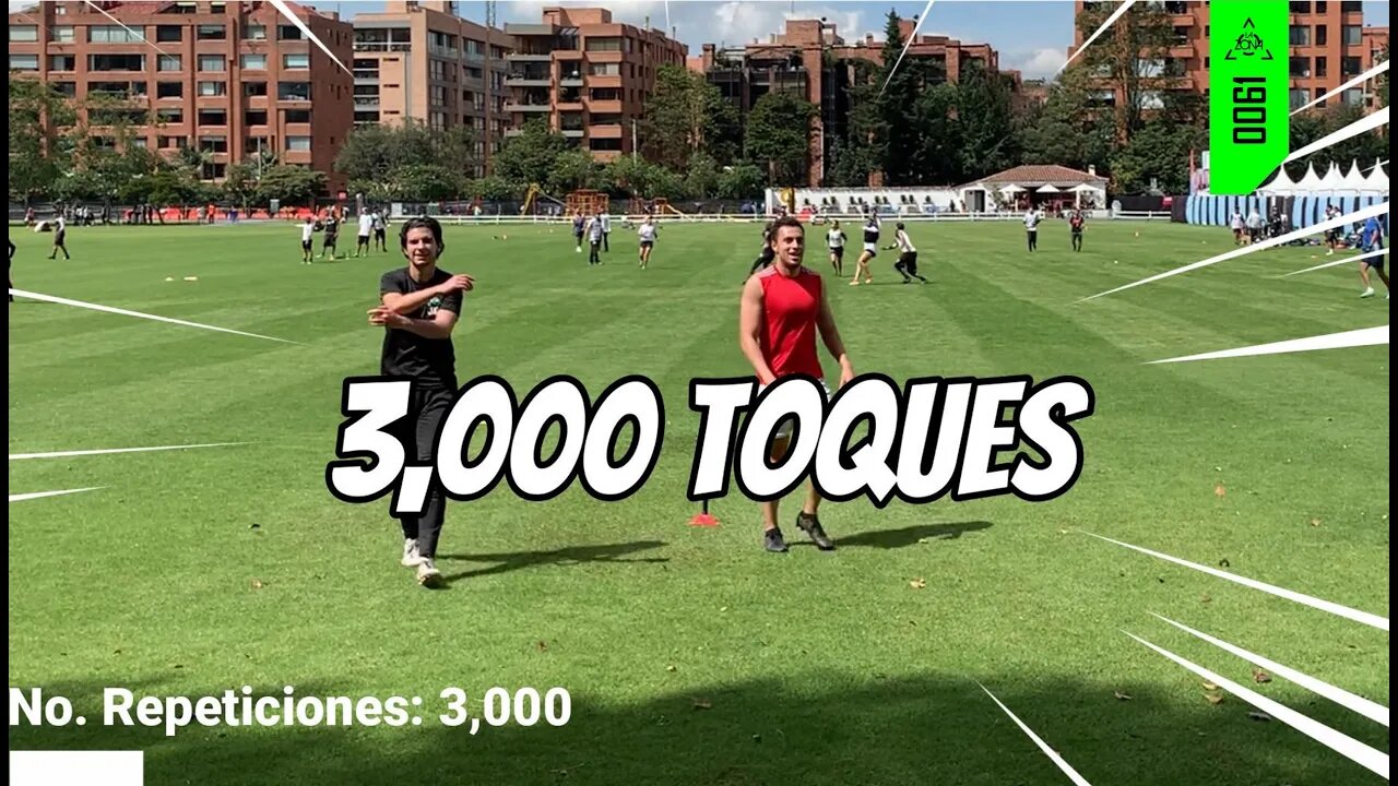 Hicimos 3000 pases en una sesión!