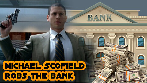 Prison Break s01 Michael Scofield robs the bank