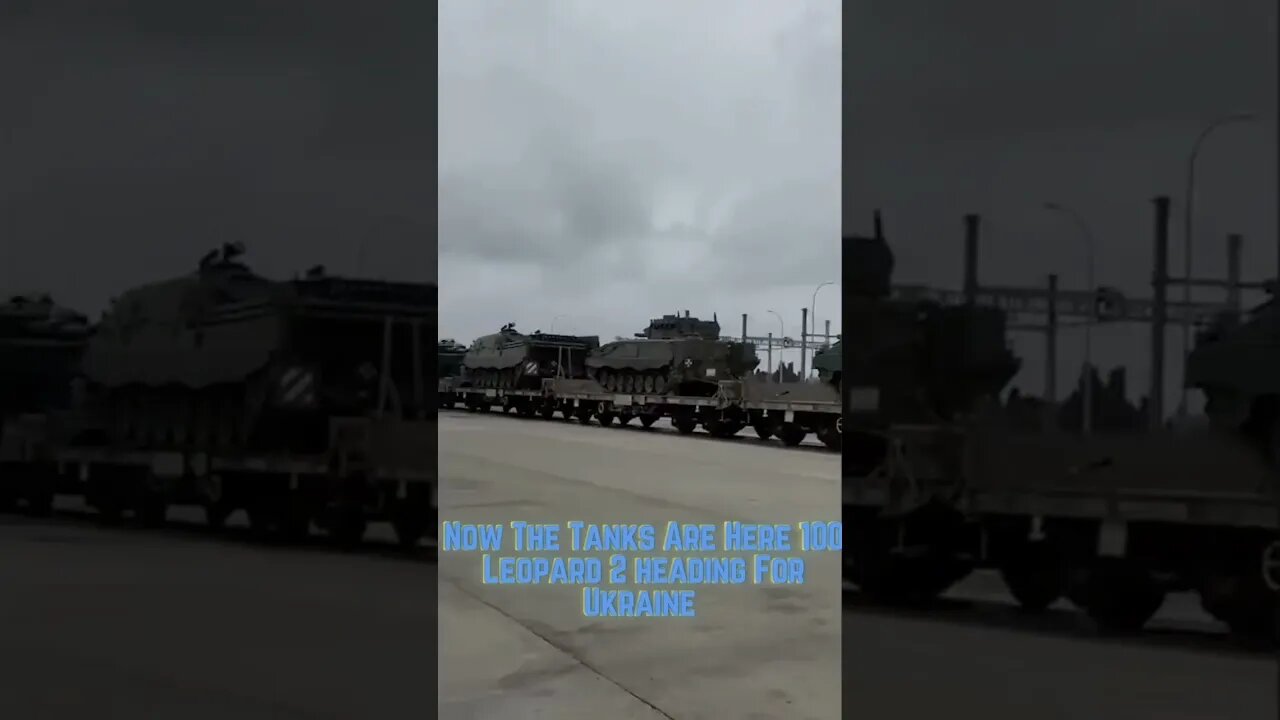 BREAKING: Now The Tanks Are Here First 100 Leopard 2 Tanks heading For Ukraine #shorts