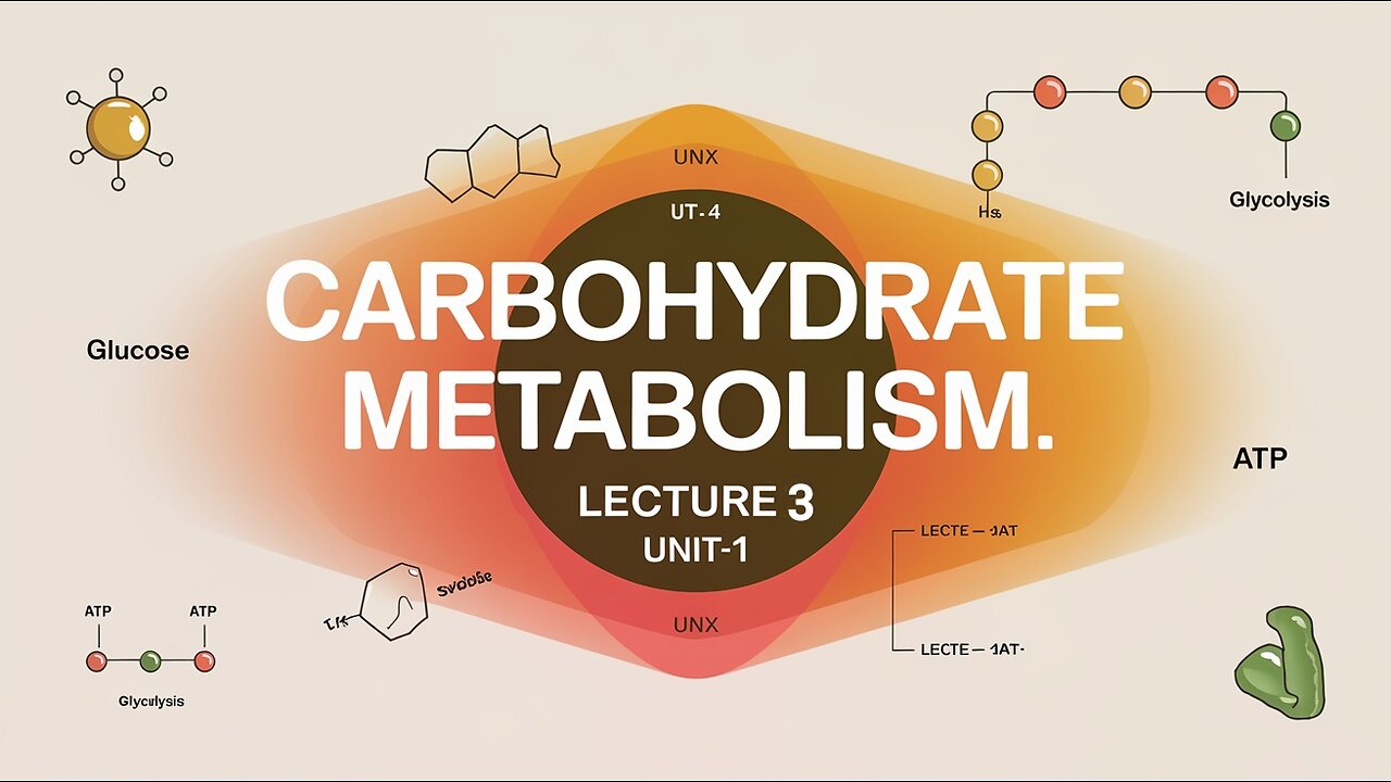 Carbohydrates Metabolism Lecture 3 ( UNIT-1 )