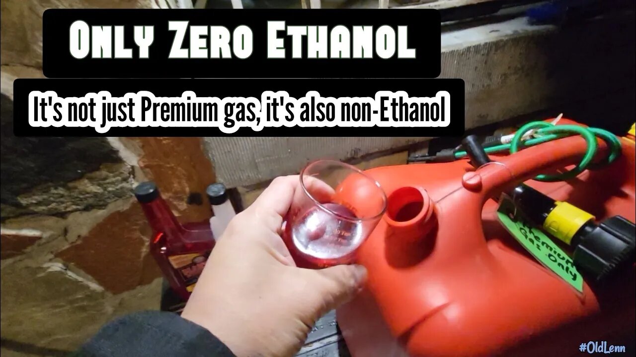 I Use ONLY ZERO Ethanol Premium Gas 👍🏼 for all my small engine machines