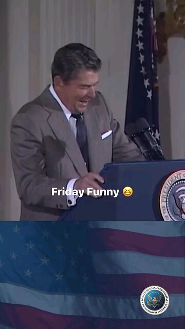 President Reagan Cracks up the audience