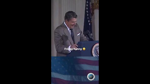 President Reagan Cracks up the audience