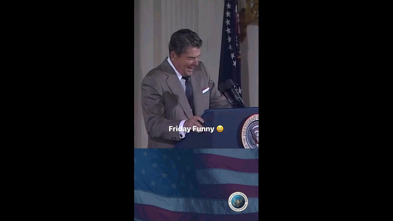 President Reagan Cracks up the audience