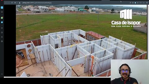 Sobre a casa com paredes de isopor Eng Estrutural