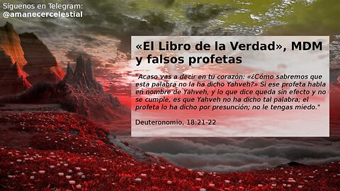 El Libro de la Verdad, MDM y falsos profetas