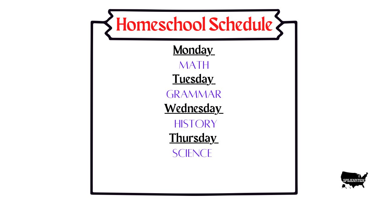 Homeschool Schedule