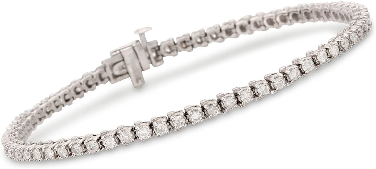 Ross-Simons 3.00 ct. t.w. Diamond Tennis Bracelet in Sterling Silver