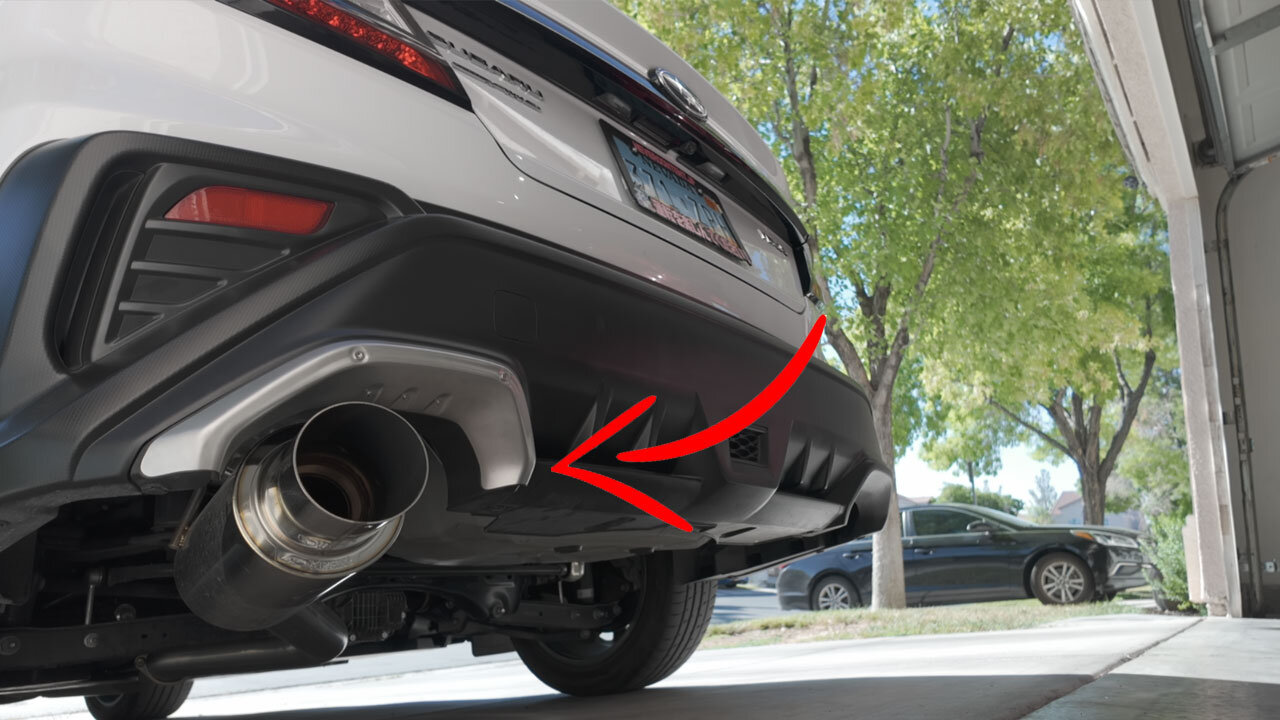 VB WRX Exhaust finisher Single exit exhaust MOD| 22+