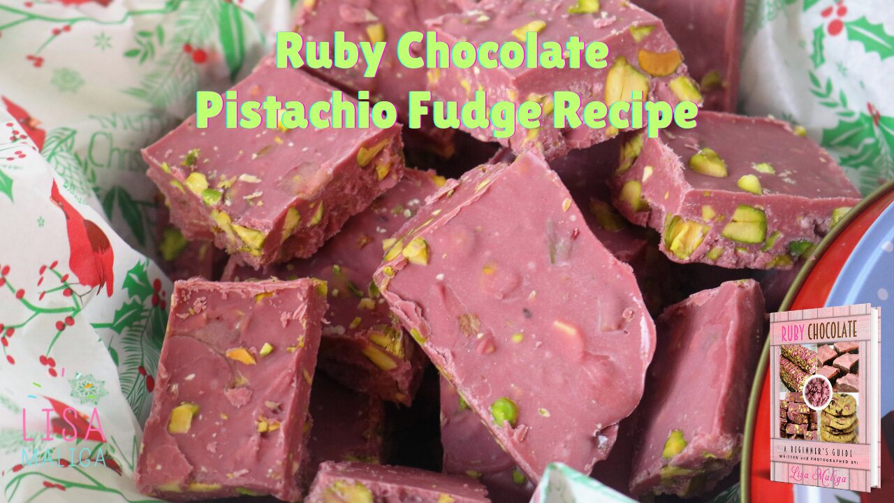 Ruby Chocolate Pistachio Fudge Recipe