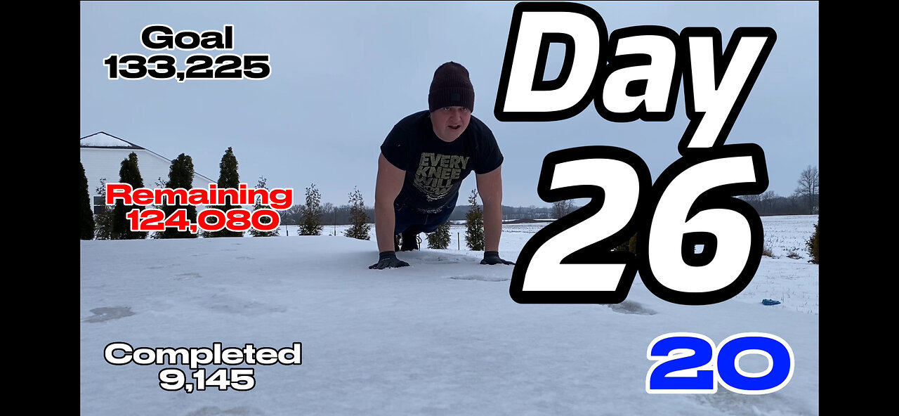 January 26th. 133,225 Push Ups