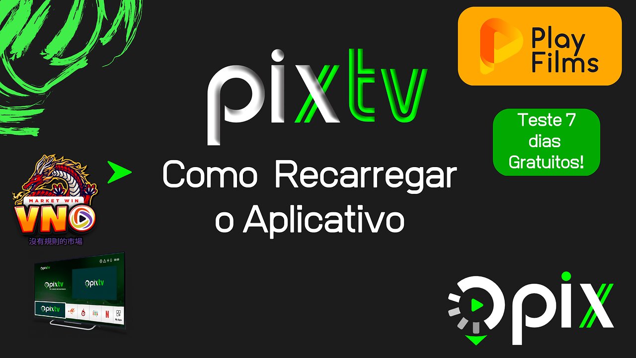 Como Recarregar o aplicativo PIXTV !