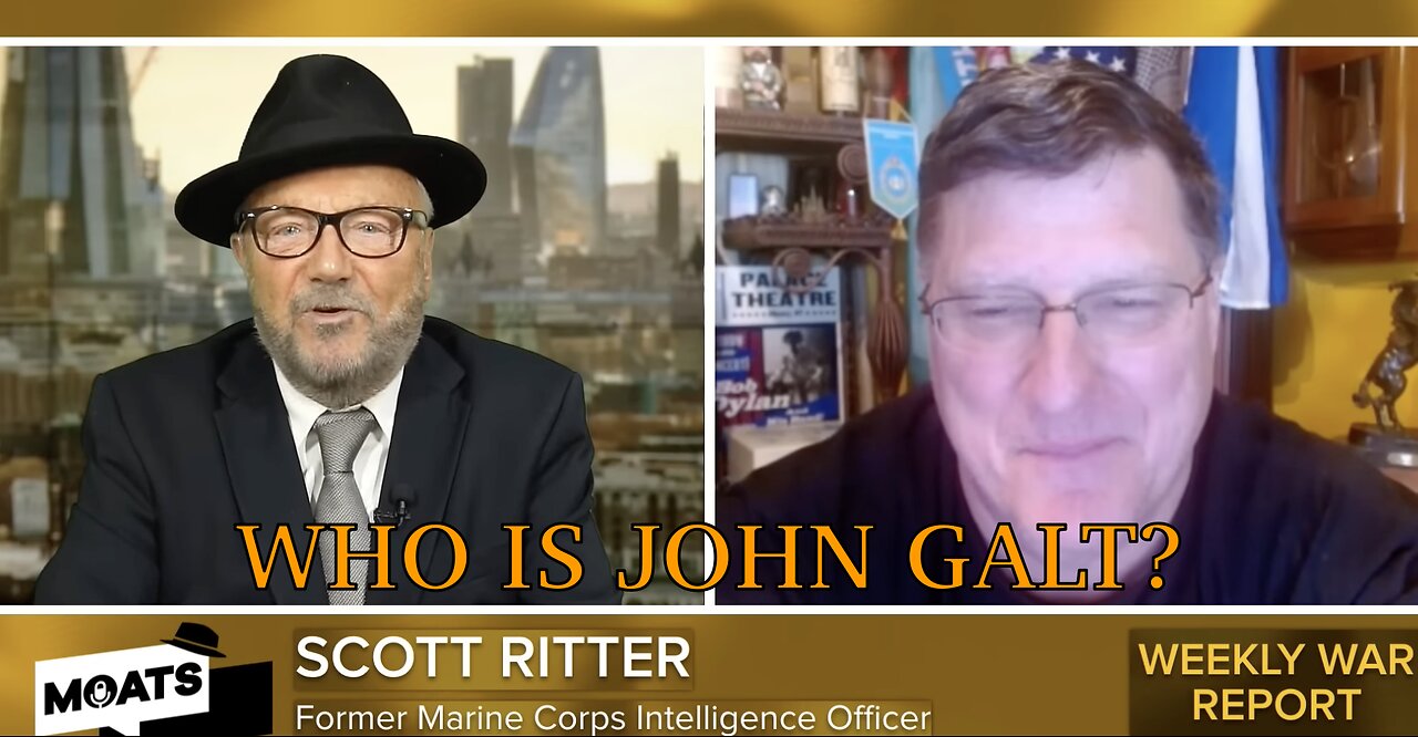 FMR MARINE MILITARY INTEL OFFICER SCOTT RITTER W/ BRITISH MP GEORGE GALLOWAY-GENOCIDE IN GAZA JGANON