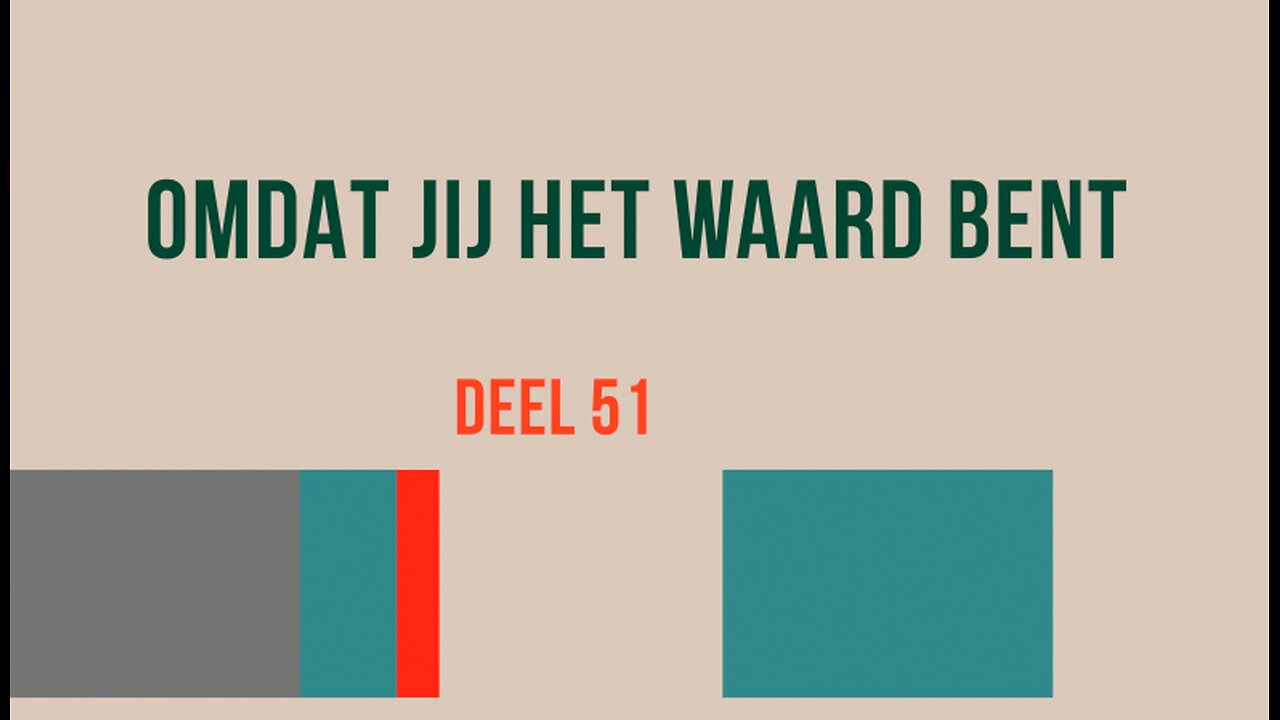 Omdat jij het waard bent - deel 51 - Geef niet op ! - Open Vizier