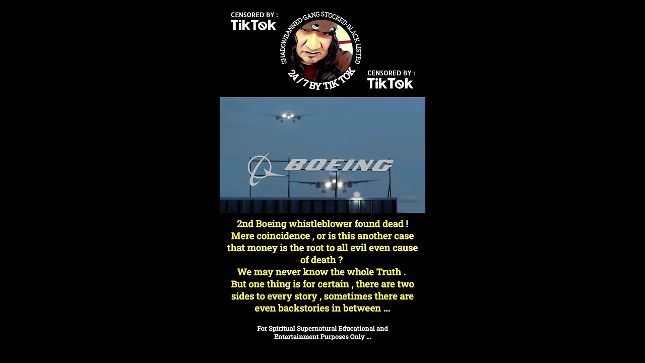 Another Boeing whistleblower found dead . Mere coincidence , or could money be the root to all evil?