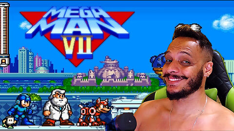 MEGA MAN VII (SNES) - Jogando em Live