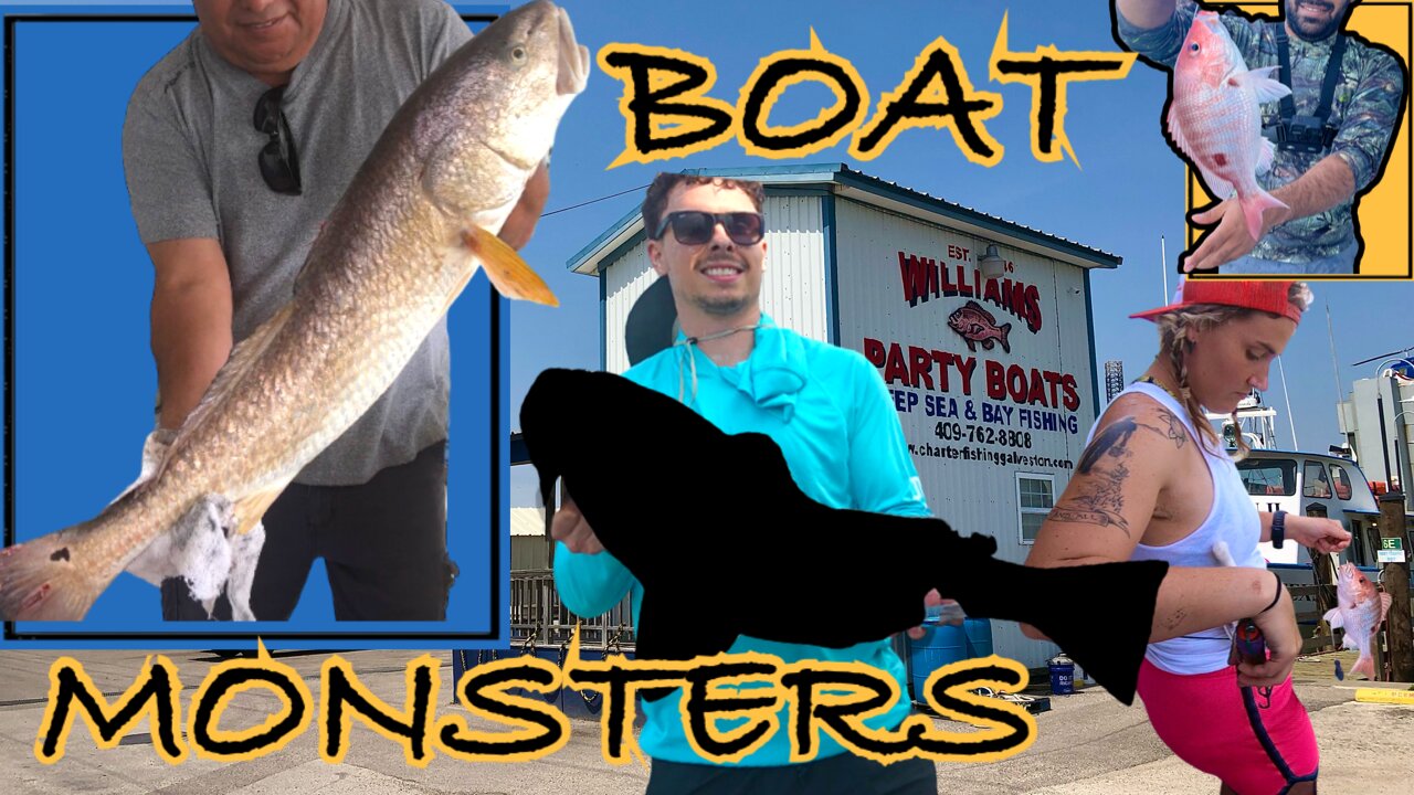 Catching Monster Fish in Galveston Texas! Williams Party Boat