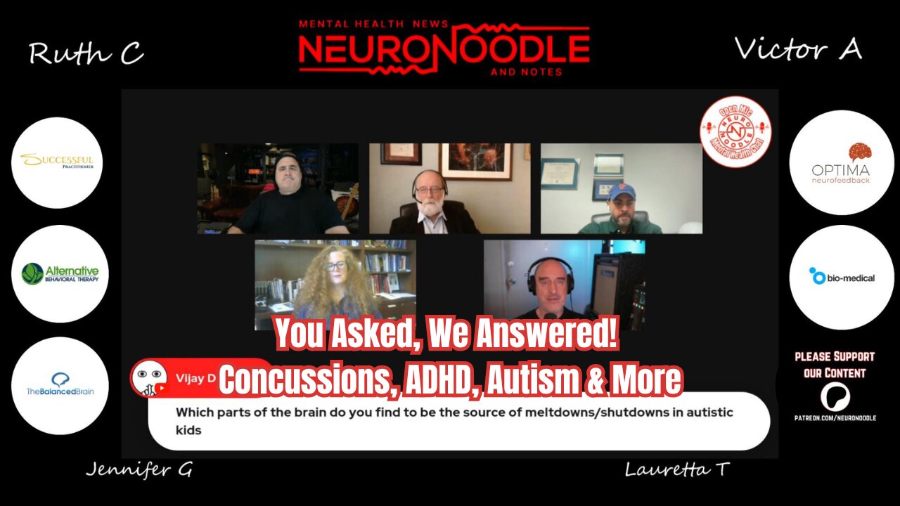 Neurofeedback Q&A: Concussions, ADHD, Autism, and Psychedelics Explained | NeuroNoodle Live