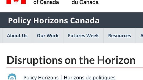 New Document Shows Collapse Of Canada Coming & INCREASED Geoengineering. 2024 Policy Horizons Report