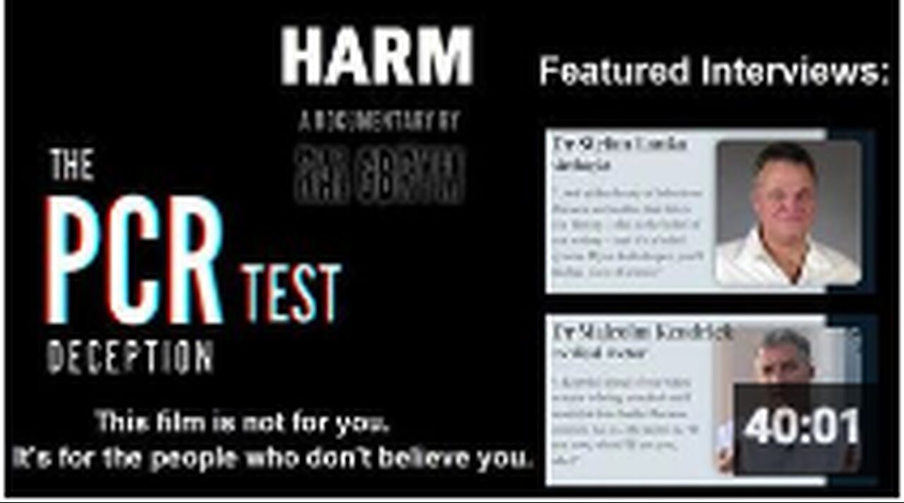 New Documentary on The PCR Test Deception is Banned on YouTube - Share this Film with Skeptics