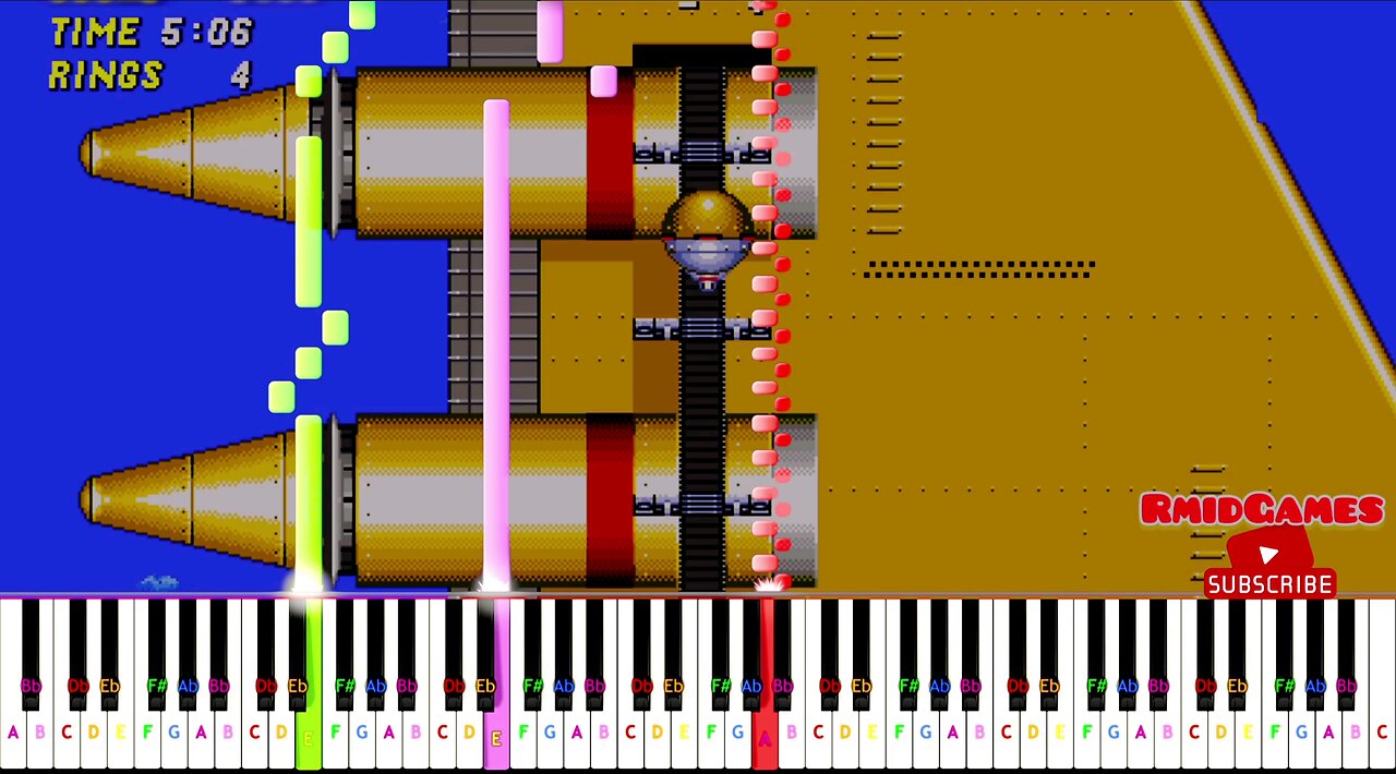 Sonic The Hedgehog 2 - Wing Fortress Piano MIDI