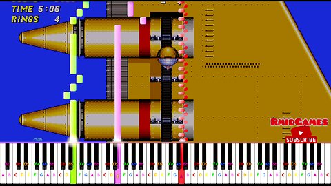 Sonic The Hedgehog 2 - Wing Fortress Piano MIDI