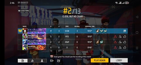 17kill world best camping #freefire