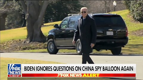 Biden Ignores Questions On The Chinese Spy Balloon Invading U.S Airspace