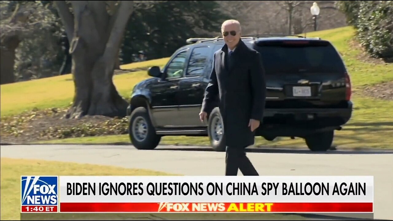 Biden Ignores Questions On The Chinese Spy Balloon Invading U.S Airspace
