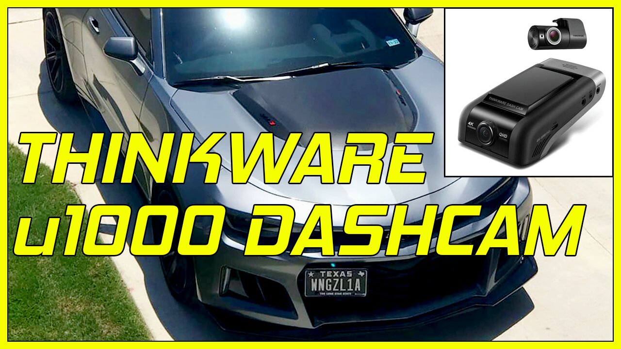 Thinkware u1000 Dual-Channel Dashcam w/Battery & Radar in a 2016+ Camaro