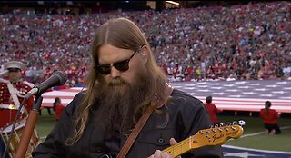 Chris Stapleton Doing The National Anthem Justice Before the Big Game 🇺🇸