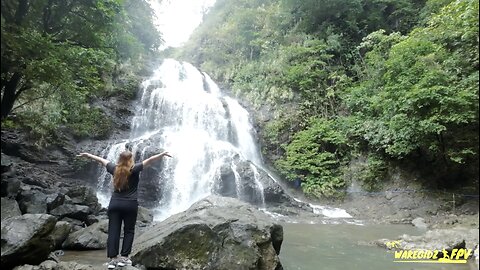 DJI Avata Flying Over the Waterfalls in the Philippines