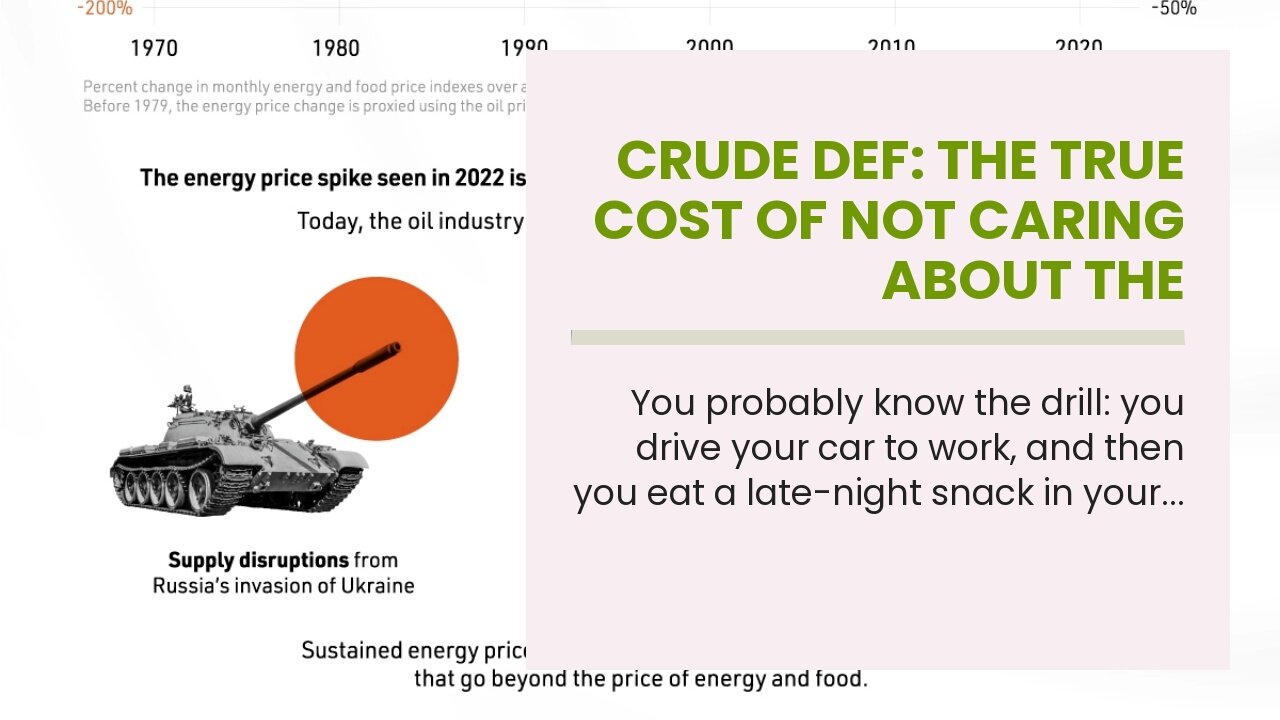 Crude Def: The True Cost of Not Caring About the Environment