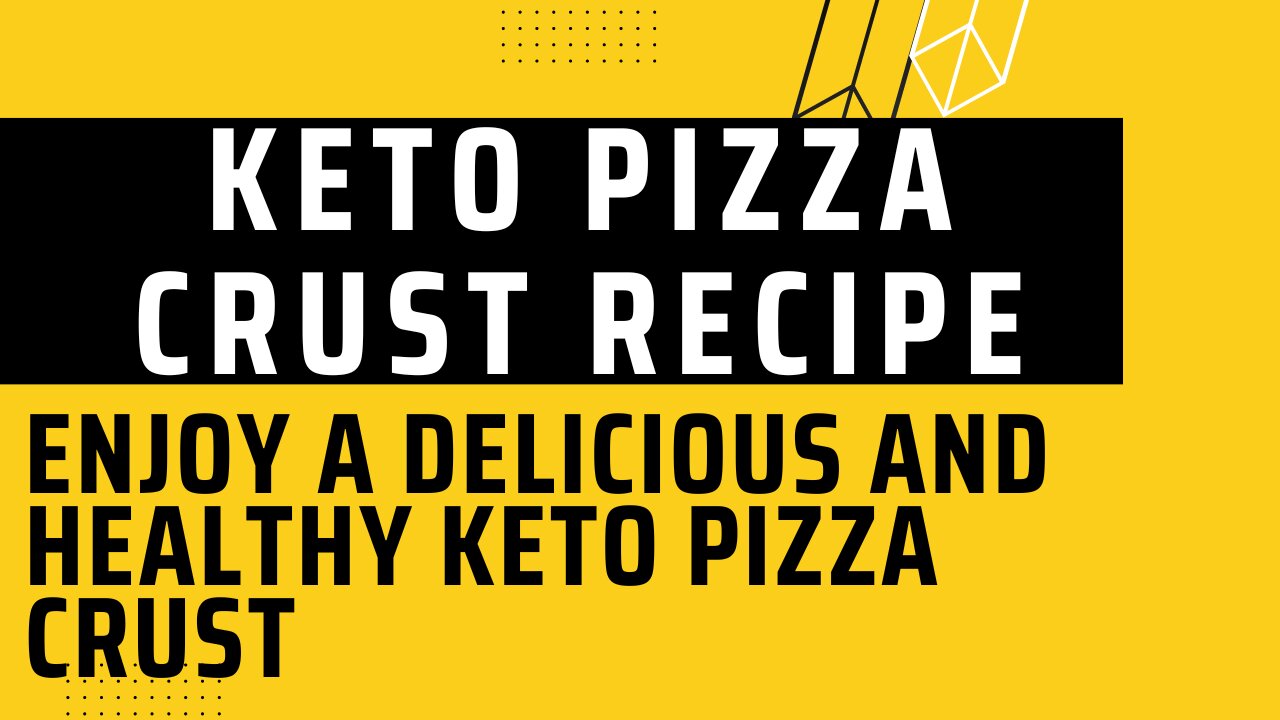 KETO PIZZA CRUST RECIPE