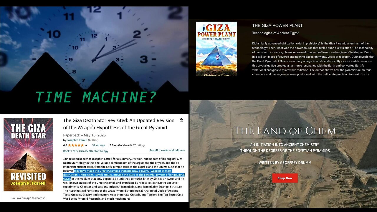 The Great Pyramid - P3 - Time Machine? Power Plant? Death Star? Industrial Chemicals for Mining?