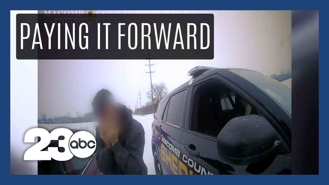 Deputy helps man having a crisis on the side of the road
