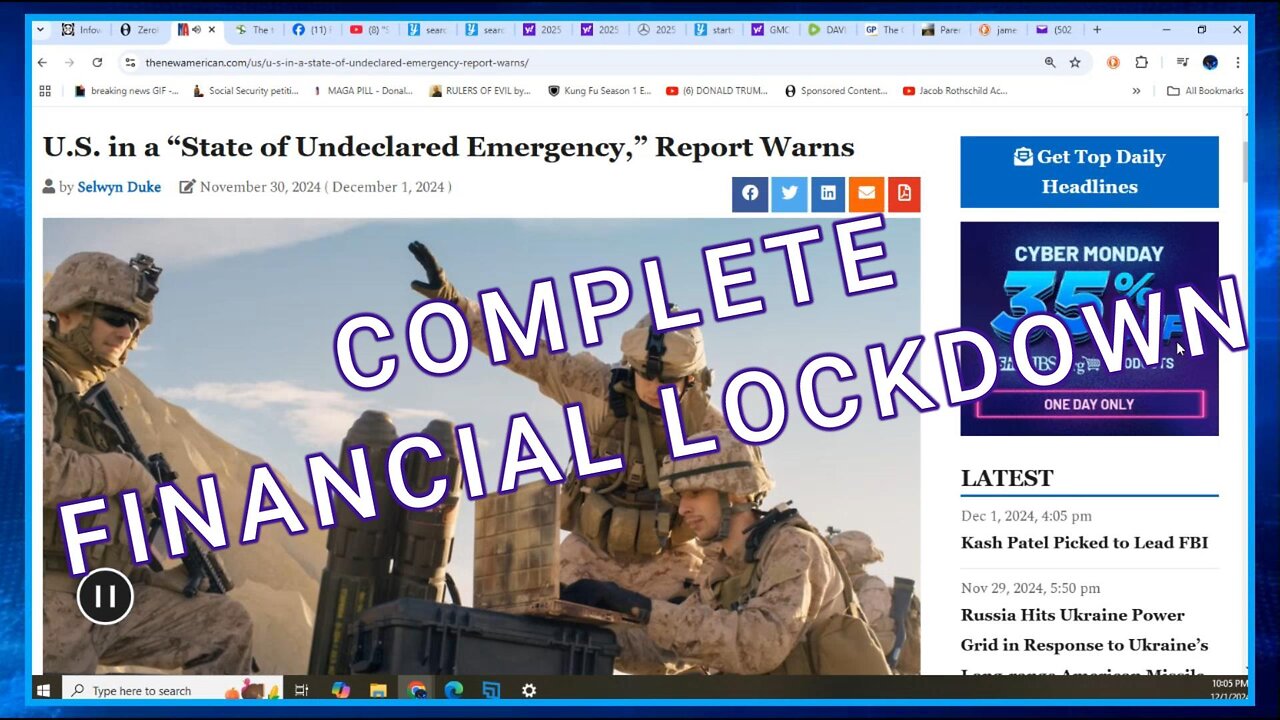 THE SURVEILLANCE STATE AND COMPLETE FINANCIAL LOCKDOWN