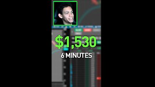 Live Day Trading $1,000 in 6 minutes