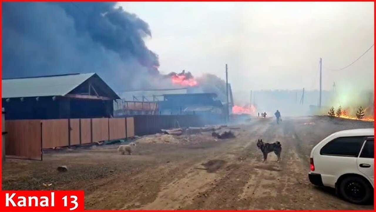 Forest fires in Irkutsk region of Russia spread to residential houses - state of emergency declared