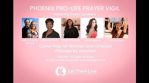 Pro-Life Prayer Vigil in Downtown Phoenix, Arizona w/Spiderman #live #spiderman #video #letthemlive