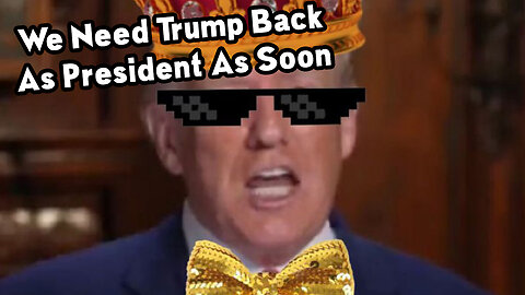 We Need Trump Back As President As Soon As Possible.