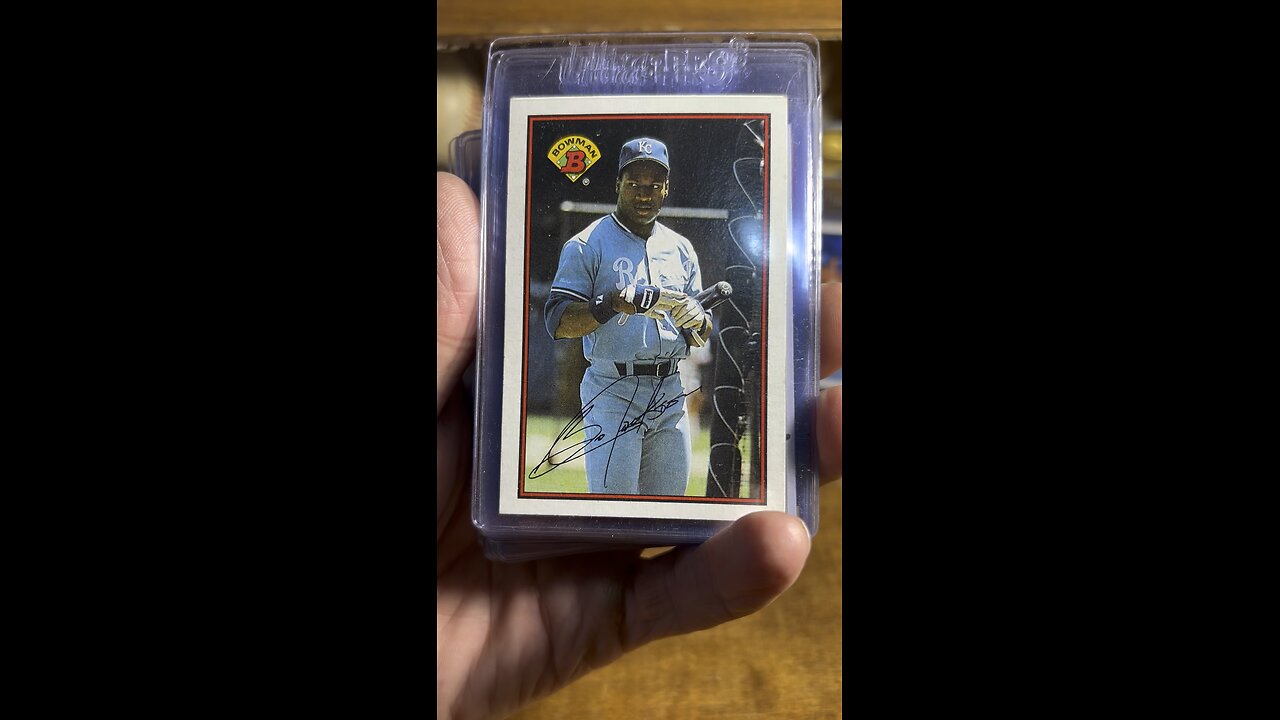 Bo Jackson Birthday Baseball Card Review