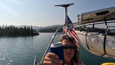 Sailing Superior in Light Wind & Fog - Lydia Bay to Willard Island