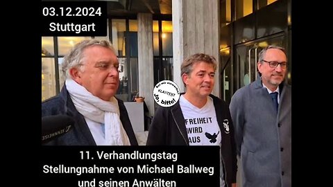 11. Prozesstag #derStaat vs. #MichaelBallweg via #StefanHomburg, #DauerwelleDemoreport, #KoppReport