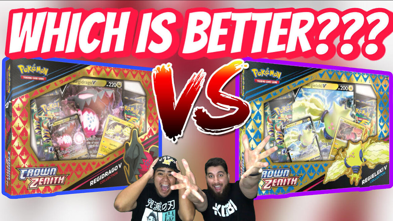 Which Crown Zenith box has the BEST PULLS!? Regieleki V or Regidrago V?