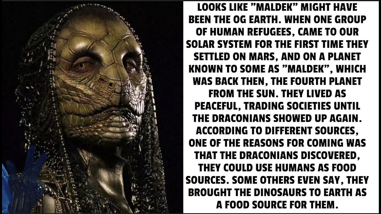 LOOKS LIKE "MALDEK" MIGHT HAVE BEEN THE OG EARTH. WHEN ONE GROUP OF HUMAN REFUGEES, CAME TO OUR SOLA